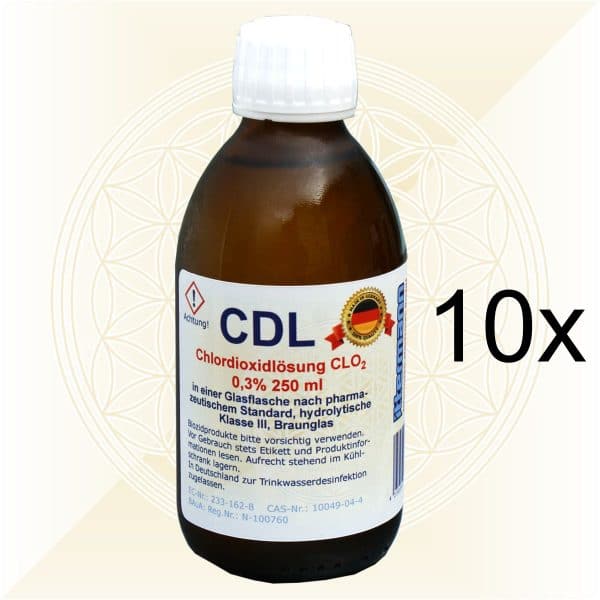 10x CDL CDS Chlordioxidlösung 250ml