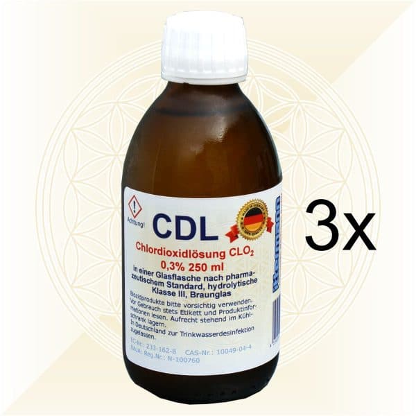 3x CDL CDS Chlordioxidlösung 250ml